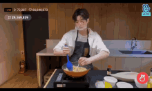 han seungwoo victon peeling off fruit cooking kpop
