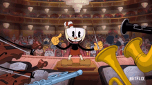 The Cuphead Show Orchestra GIF - The Cuphead Show Cuphead Orchestra GIFs