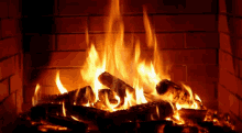 Burning Fireplace Logs GIF - Burning Fireplace Fire Logs GIFs