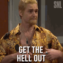 Get The Hell Out Will Forte GIF - Get The Hell Out Will Forte Saturday Night Live GIFs