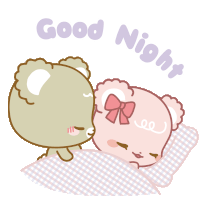 おやすみ ベッド Sticker - おやすみ ベッド キス Stickers
