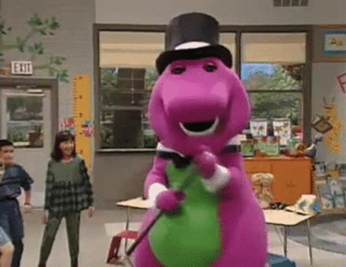 Barney Fabulous GIF - Barney Fabulous Fancy GIFs