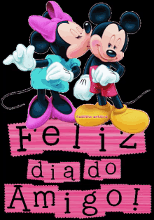 Feliz Dia Do Amigo GIF - Diadoamigo Amigo Mickey GIFs