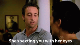 Sexting You With Her Eyes GIF.