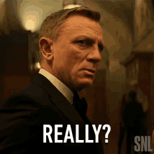 Really Daniel Craig GIF - Really Daniel Craig Saturday Night Live GIFs