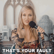 Thats Your Fault Nicole Arbour GIF - Thats Your Fault Nicole Arbour Its Not Our Fault GIFs
