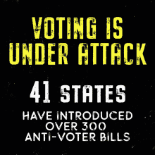 Voting Is Under Attack Twenty Six States GIF - Voting Is Under Attack Twenty Six States Mail In Voting GIFs