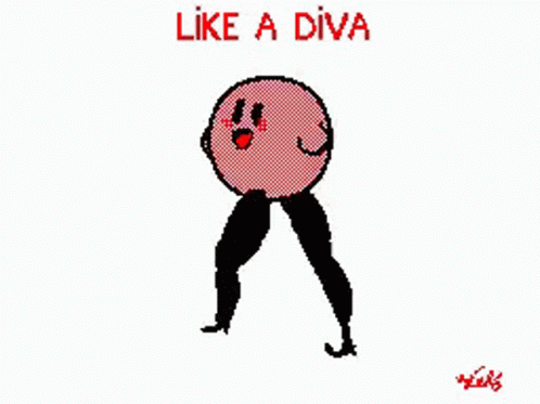 Kirby Like A Diva GIF - Kirby Like A Diva Long Legs - Discover & Share ...