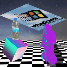 Vaporwave Water GIF - Vaporwave Water Bottle GIFs
