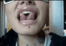 Nose Ring Cut Tongue GIF - Nose Ring Nose Piercing Tongue Cut GIFs