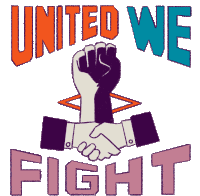 United We Fight Keep Fighting Sticker - United We Fight United Keep Fighting Stickers
