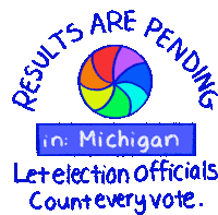 Michigan Results Are Pending Sticker - Michigan Mi Results Are Pending Stickers
