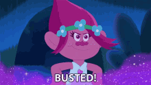 Busted Poppy GIF - Busted Poppy Trolls The Beat Goes On GIFs
