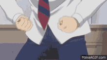 Anime Zipper GIF - Anime Zipper Closed Fist GIFs
