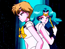 Sailor Neptune Sailor Uranus GIF - Sailor Neptune Sailor Uranus Sailor Moon GIFs