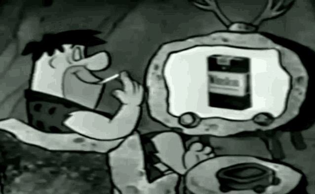 Flintstone smoking commercial