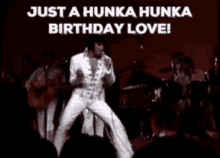 Elvis Presley Happy Birthday GIF - Elvis Presley Happy Birthday Hunka GIFs