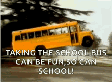 Back To School School Bus GIF - Back To School School Bus Flying School Bus GIFs