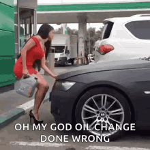 Gas Changing Car Oil GIF - Gas Changing Car Oil Oil Change Gone Wrong GIFs