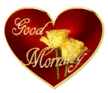 Good Morning Yellow Rose GIF - Good Morning Yellow Rose Hearts GIFs