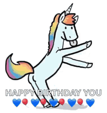 random unicorn dance unicorn dancing happy birthday to you