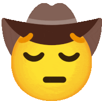 Cowboy Sad Sticker - Cowboy Sad Crying Stickers