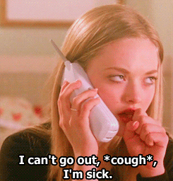 Sick GIF - Mean Girls Sick I Cant Go Out GIFs