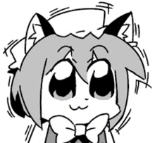 manga cat girl touhou confused shiver