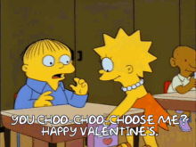 The Simpsons Ralph Wiggum GIF - The Simpsons Ralph Wiggum Happy Valentines Day GIFs