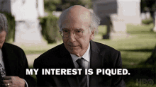 Larry David Curb Your Enthusiasm GIF - Larry David Curb Your Enthusiasm My Interest Is Piqued GIFs