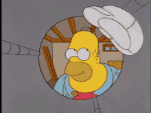 the simpsons homer simpson fat guy hat dryer loop