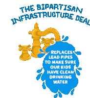 Bipartisan Infrastructure Deal Pipes Sticker - Bipartisan Infrastructure Deal Infrastructure Pipes Stickers