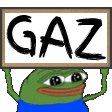 Gaz Pepe The Frog Sticker - Gaz Pepe The Frog Pepe Stickers