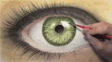 Yeşil Göz GIF - Yesil Goz Resim Ressam GIFs