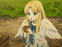 kawaii cute girl tea hot tea filo