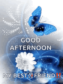Good Afternoon Blue GIF - Good Afternoon Blue Sparkles GIFs
