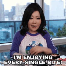 Im Enjoying Every Single Bite Emily Kim GIF - Im Enjoying Every Single Bite Emily Kim Maangchi GIFs