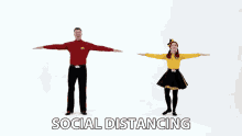 Social Distancing Emma Watkins GIF - Social Distancing Emma Watkins Simon Pryce GIFs