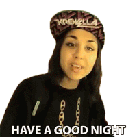 Have A Good Night Yasmine Yousaf Sticker - Have A Good Night Yasmine Yousaf Krewella Stickers