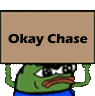 Chase Okay Sticker - Chase Okay Pepe Stickers