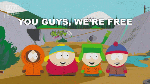 You Guys Were Free Stan Marsh GIF - You Guys Were Free Stan Marsh Eric Cartman GIFs