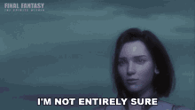 Im Not Entirely Sure Final Fantasy GIF - Im Not Entirely Sure Final Fantasy The Spirits Within GIFs