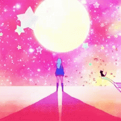 Pink Moon GIF - Pink Moon Girl - Discover & Share GIFs