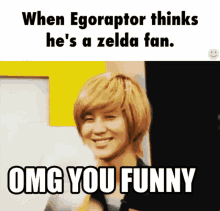 Egoraptor Zelda GIF - Egoraptor Zelda When Egoraptor Thinks Hes A Zelda Fan GIFs