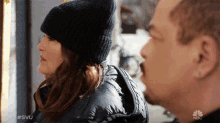 Look At Each Other Olivia Benson GIF - Look At Each Other Olivia Benson Odafin Tutuola GIFs