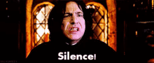 Silence GIF - Snape Harrypotter Silence GIFs