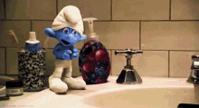 the smurfs clumsy smurf bubble bubbles the smurfs movie the smurfs clumsy smurf bubble bubbles the smurfs movie