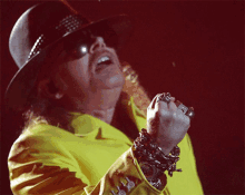 Axl Rose Guns N Roses GIF - Axl Rose Guns N Roses Yellow Raincoat GIFs