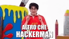 Hackerman Giovanni Muciaccia Art Attack Italia Tutto Tatto Cult Disney Ci Penso Io GIF - Hackerman Art Attack Italia Disney GIFs