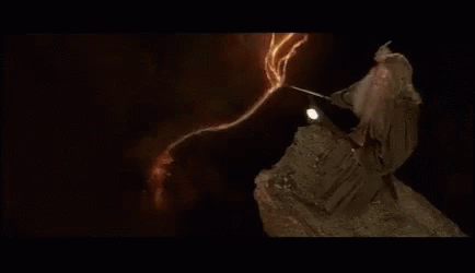 Gandalf Balrog GIF - Gandalf Balrog Falling - Discover &amp; Share GIFs